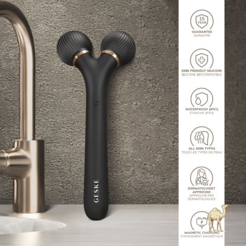 Электронный звуковой ролик для лица, серый