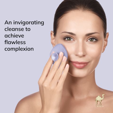 Щётка для лица с держателем 4в1, фиолетовый