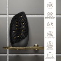 Ультразвуковая термо-щётка и лифтинг-девайс для лица 8в1, серый