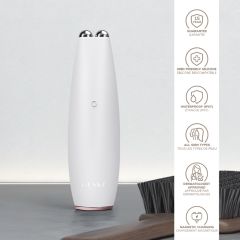 Компактный микротоковый девайс для лифтинга лица и губ 6в1, жемчужно-белый